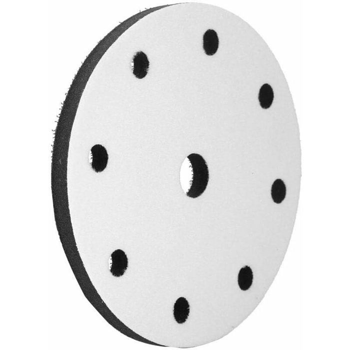 Lot De 4 Tampons De Ponçage En Éponge 120 Mm - 8 Trous - Interface Mousse Pour Ponceuse Excentrique, Protection Et Confort Optimal