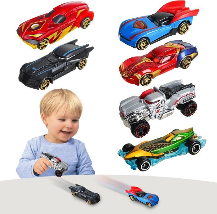 Lot 4 Mini Voitures Friction – Jouet Press And Go Pour 1 2 3 Ans, éducatif, Garçons Filles