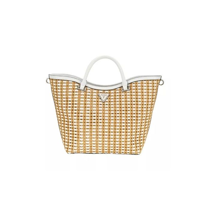 Sac à épaule bandoulière - GUESS - Atalia Tote - Beige / Blanc - 36x22x7 cm - 970 g