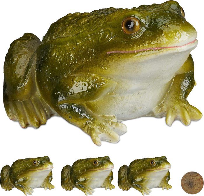 Lot De 3 Statues De Grenouilles De Jardin Innovantes Pour Décoration De Jardin, De Maison, De