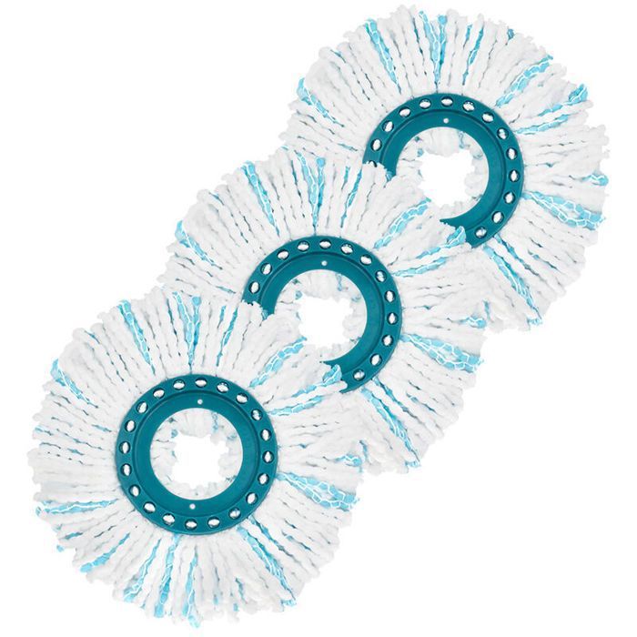 Tête De Balai Microfibre Rotative 360° - Rechange Pour Serpillère Ronde - Nettoyage Efficace Sol Bois Carrelage