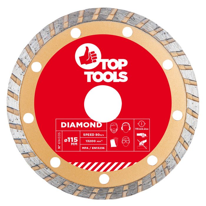 Lot De 3 Disques Diamant Turbo Bossram – 115 Mm – Neuf