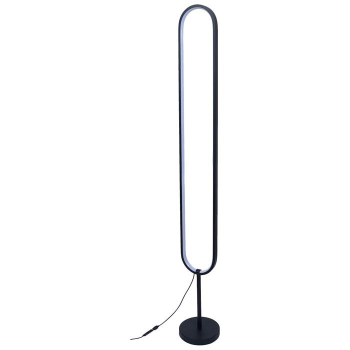 Lampe LED Ovale sur Pied H120cm Eclairage Blanc Chaud - VERISK Lampe LED Ovale sur Pied H120cm Eclairage Blanc Chaud - VERISK