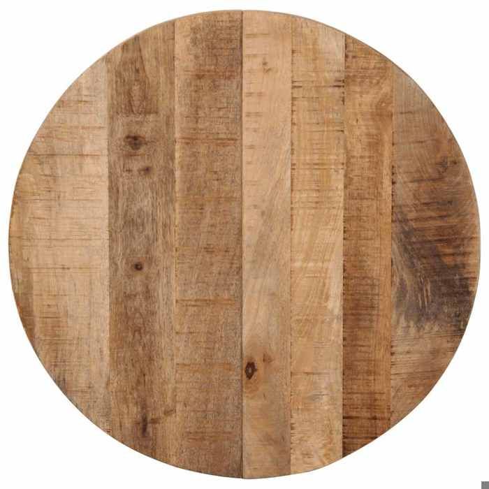 Table cuisine CLOUD Brun Table bistrot/Bar - 1/2 personnes - Ø60x76 cm Bois de manguier brut tt653