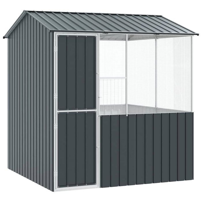 vidaXL Cage pour oiseaux 215 x 209 x 230 cm Acier galvanisé