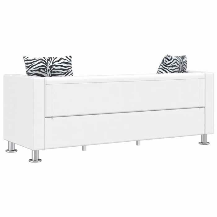 En soldes - Canapé à 3 places MODERNE Pour3 personnes - Sofa Chambre/Appartement - cuir artificiel blanc &3_9168215