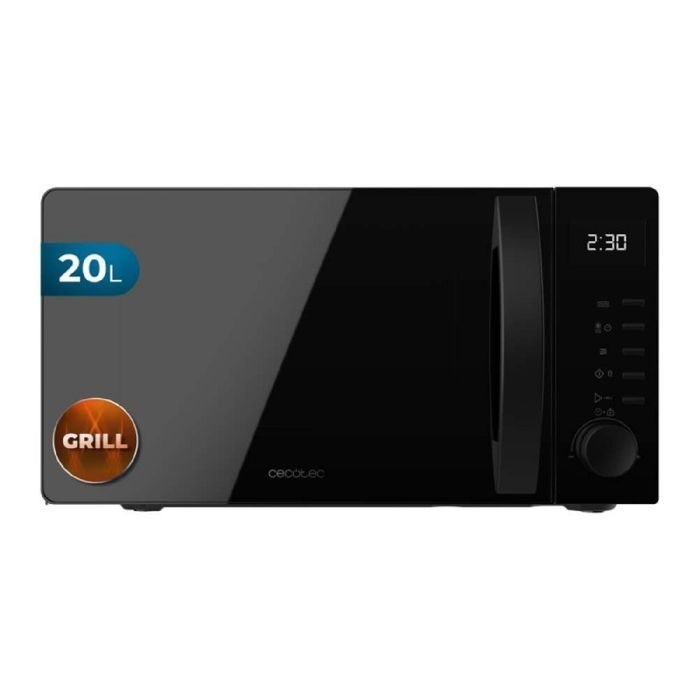 Cecotec Micro-ondes avec gril Proclean 5105 Black. 700 W 20 L technologie 3DWave gril 5 niveaux minuterie 30 min. - Cecotec