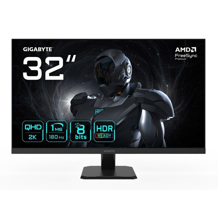 GIGABYTE GS32QA MONITEUR DE JEU 32” QHD 2560 X 1440 180HZ 1MS 300 CDM² FREESYNC PREMIUM HDR READY HDMI 2.0 DISPLAYPORT - vue 5
