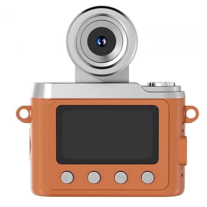 Photo Numérique Mini CCD Retro 2 MP (1080p Full HD) Écran 1 47 Pouces Objectif Rotatif AF Autofocus Lampe Flash USB