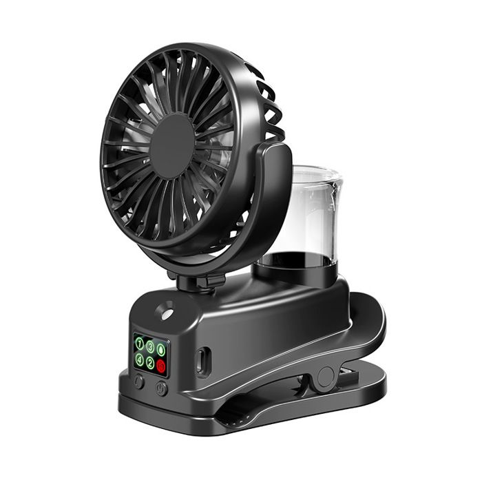 Ventilateur à pince brumisateur - Belle commode - Brumisateur intégré