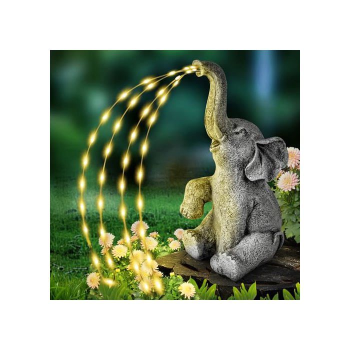 Lampe solaire Éléphant flintronic (inclut une lanterne solaire)