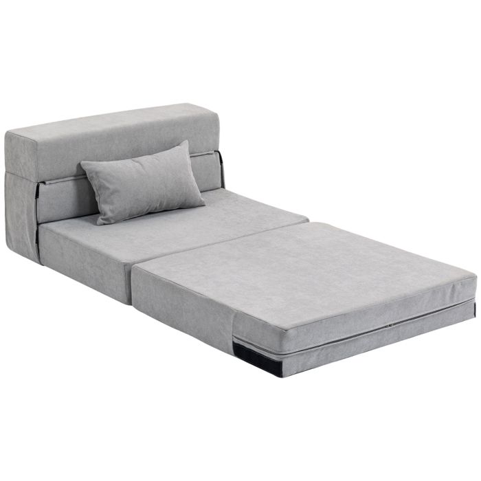 Canapé convertible au sol - Transformable en matelas - Mousse haute densité - Dimensions 210x80x15 cm - Poids 9 kg