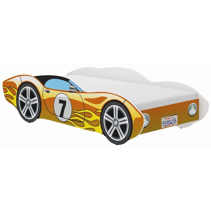 Lit enfant Corvette 140x70 jaune
