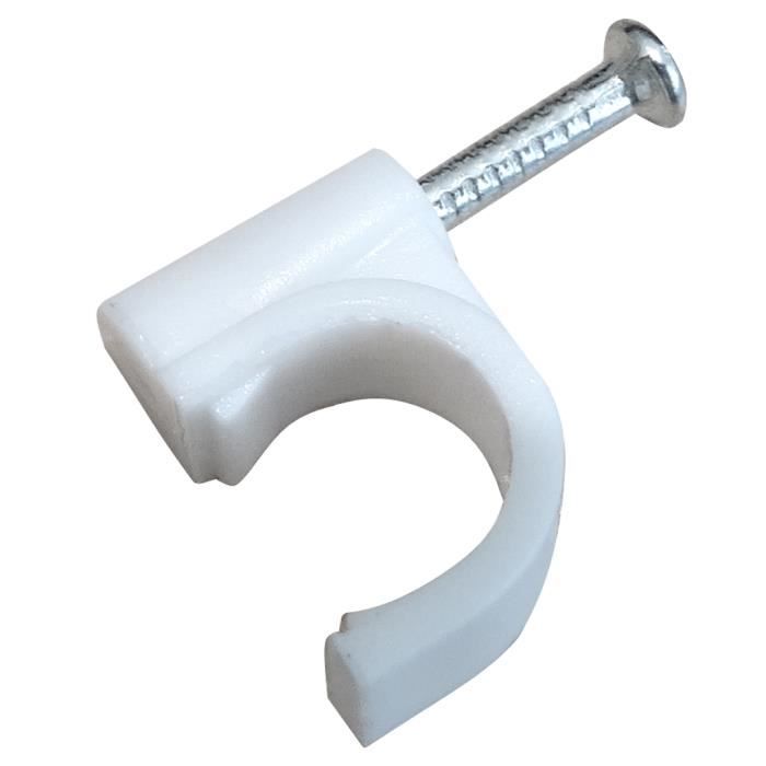 YOFASEN Attaches de c/âble 1000 pi/èces plat Serre-Cable en fer avec rev/êtement en plastique pour plante de jardin 0.55 mm de diam/ètre x 20 cm de longueur