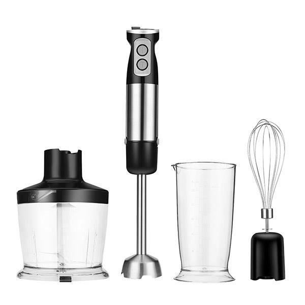 Mixeur Plongeant Haute Puissance Megawise - Accessoires 3 En 1 (Mixeur, Fouet, Mousseur), 12 Vitesses Réglables, Design Ergonomique (Noir)