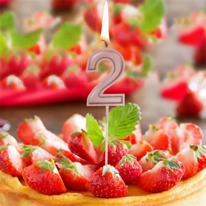 Bougies Decor De Gateau De Bougies D Anniversaire Numero 2 En Or Rose Pour La Fete Des Adultes Enfants Yywb Lavi Cdiscount Auto