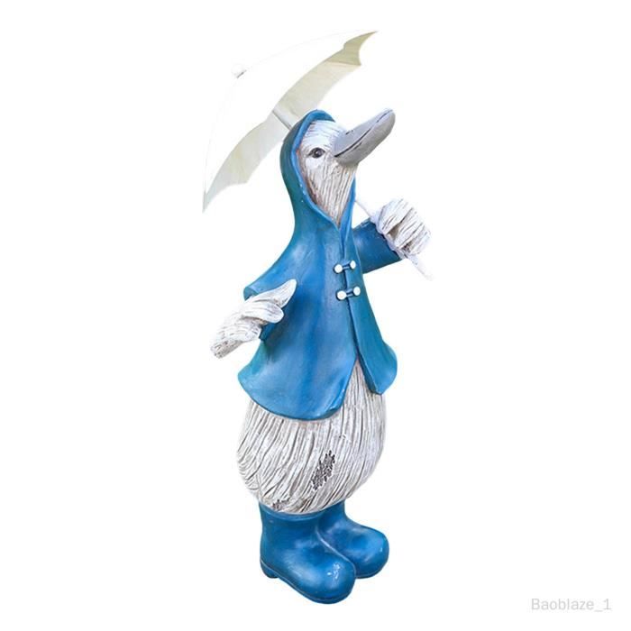 4 Mini figurines résine animaux bleus - Figurines 