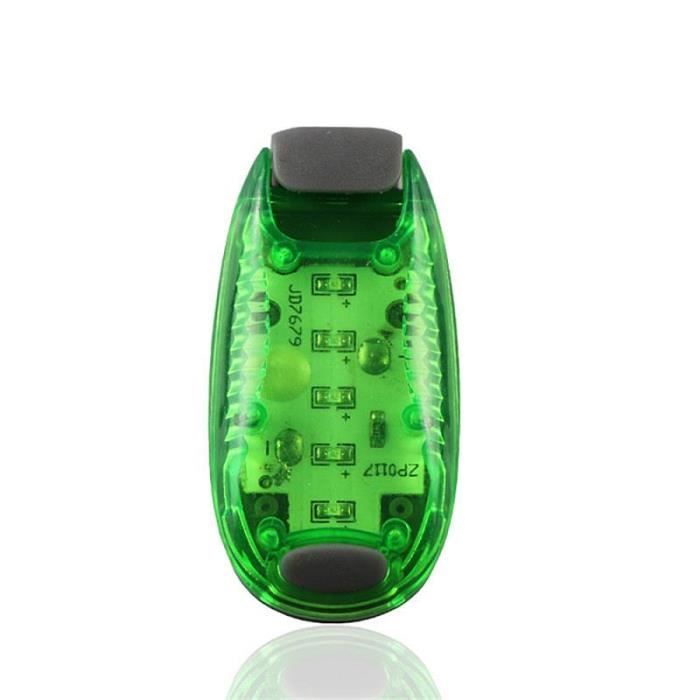 Vert - Lampe LED portable à clipser pour casque de vélo, lampe à clip pour  sac à dos, extérieur, nuit, course - Cdiscount Sport