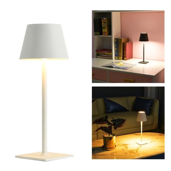 Lampe tactile LED Rechargeable sans fil, luminaire décoratif d'intérieur,  idéal pour un bureau, une chambre à coucher, un café, un hôtel ou un  Restaurant, lampe de chevet, lampe de chevet de chambre