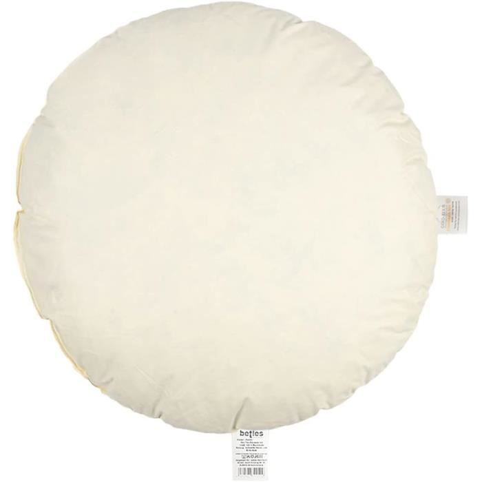 Coussins D'intérieur En Coton Rembourrés Plumes - Housse Naturelle, Pour Canapé, Lit, Décoration