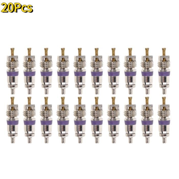 Noyau De Valve Haute Pression En Cuivre Pour Climatisation Auto – Lot De 20 Pièces – Compatible Peugeot & Modèles Similaires