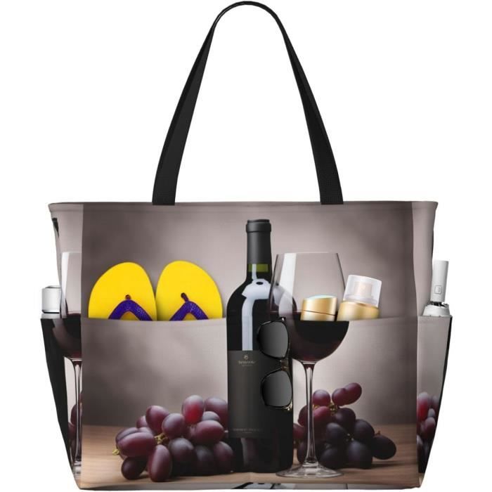 Grand Sac De Plage Xxl ISEYOU Imperméable Avec Fermeture Éclair