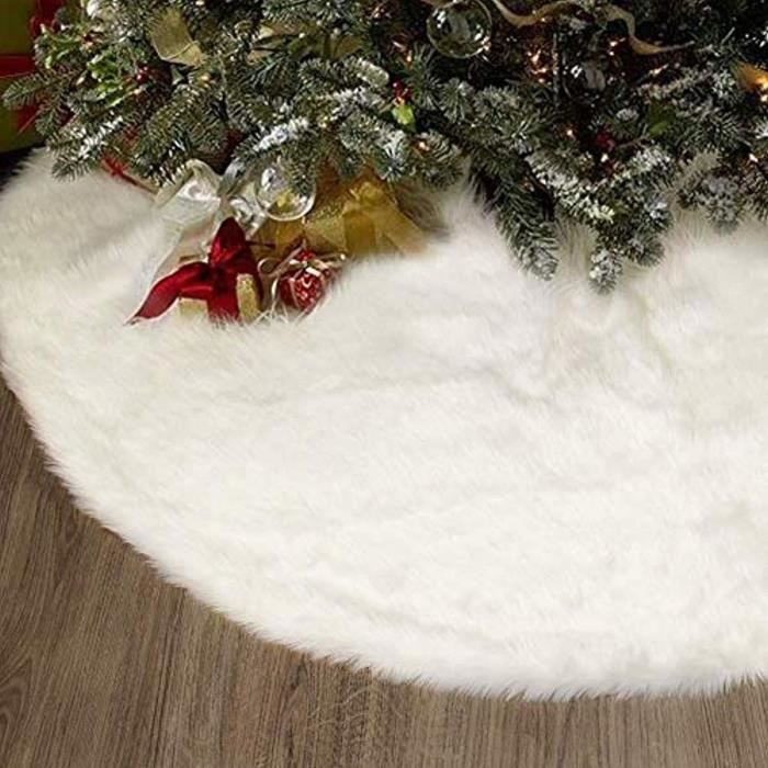 Jupe Pour Sapin De Noel Lanpn Jupe De Sapin De Noël 90cm Tapis De Sapin De Noel, Grande Branche Doré Cache Pied Sapin De Noël Couvre-Pied De Sapin Jupe D'arbre De Noël