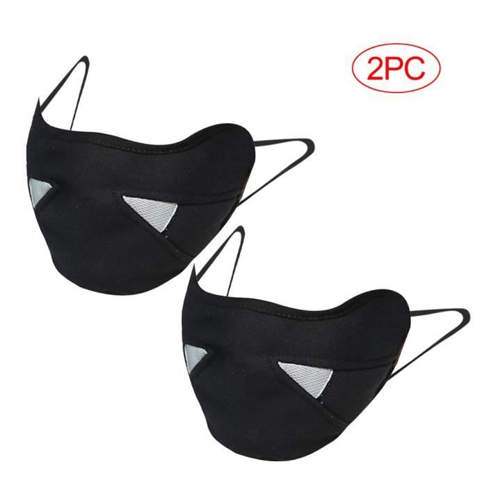 Masque Respirant Cosplay Avec Capuche - Révèle Les Traits Du Visage - Style Noir