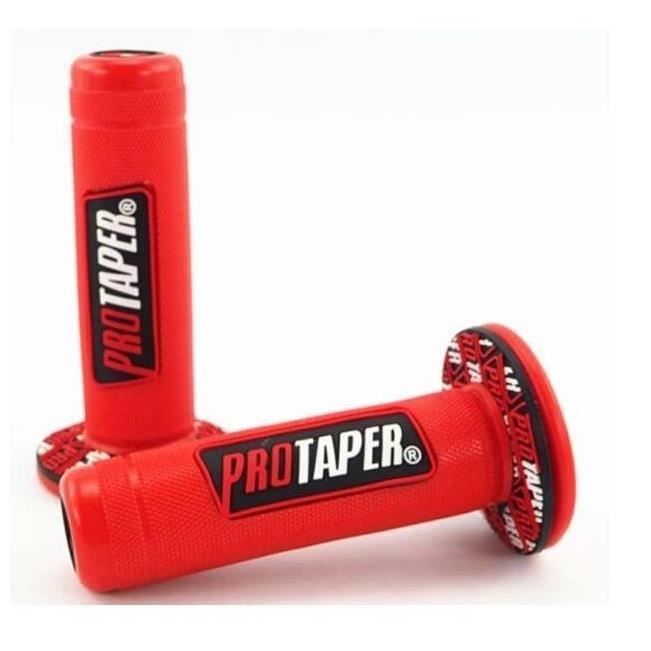 Paire de poignées Protaper Mxgrip rouge Pour Moto Enduro Cross