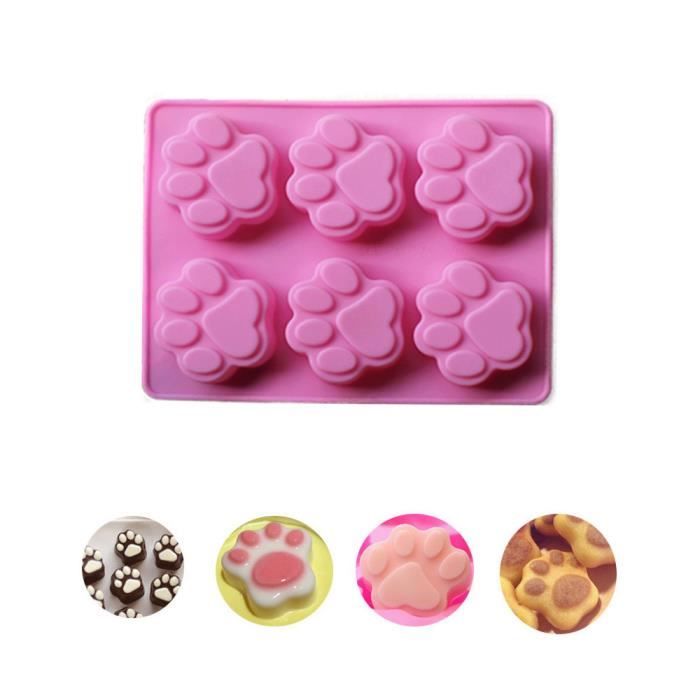 Gateau De Patte De Chat Imprimer Biscuit Silicone Bonbons Au Chocolat Moule Savon Ice Cube Moule Cnn 1904 Cdiscount Maison