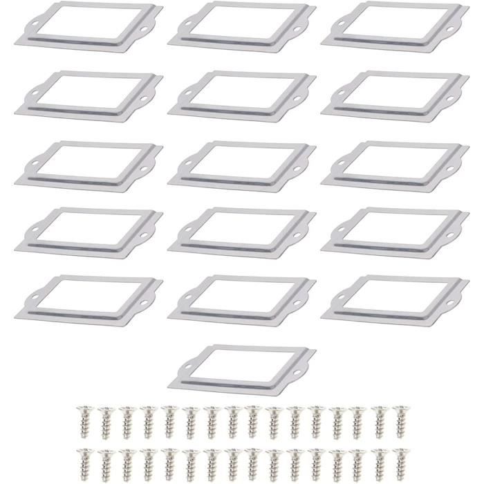 Supports à Cartes Auto-adhésifs - Lot De 20, Transparents, Pour Affiches, Photos, Tickets, Bureau - 9