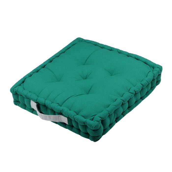 Coussin De Sol Vert Emeraude 45 Cm Achat Vente Coussin Cdiscount