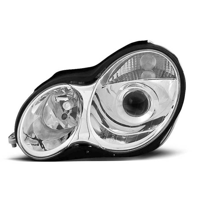 Paire de feux phares Mercedes W203 classe C 00-04 chrome-27361466