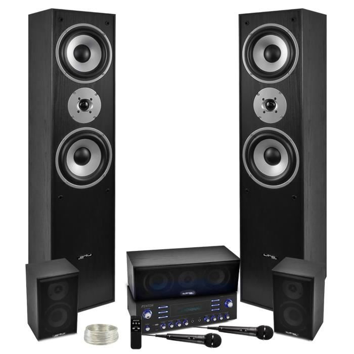 Ensemble 5 Enceintes LTC Audio E1004 Noire Hifi / Home-Cinéma 850W