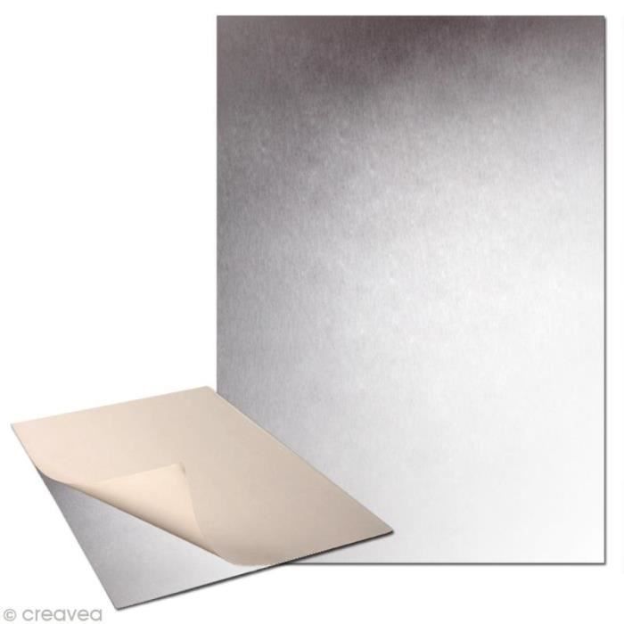 Plaque de métal adhésive 30 x 40cm 2 plaques Cdiscount BeauxArts