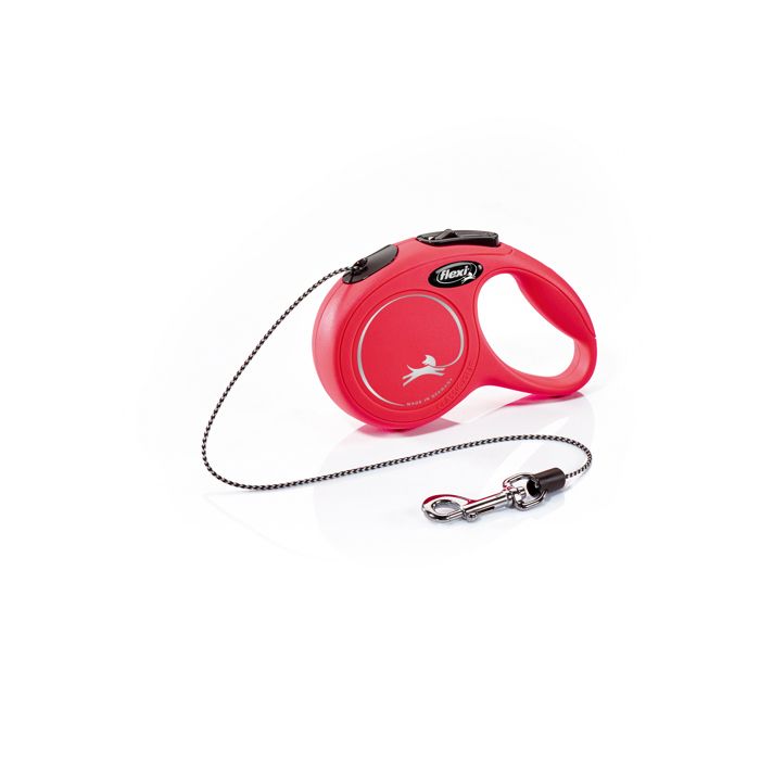 Laisse enrouleur - Flexi - New Classic Cat XS - 3 m - Rouge - Pour animaux jusquà 8 kg Laisse enrouleur - Flexi - New Classic Cat XS - 3 m - Rouge - Pour animaux jusquà 8 kg