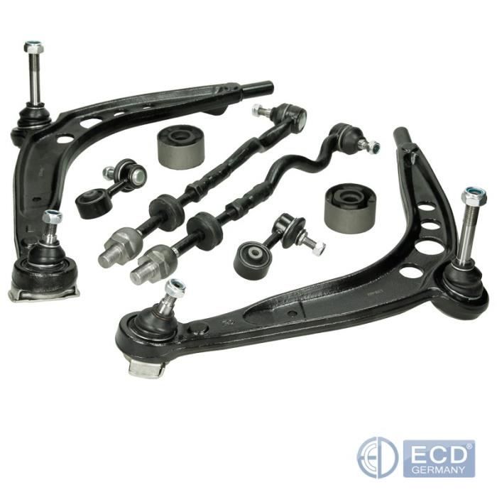 Kit Bras De Suspension Avant BMW Série 3 E46 316-330 - Triangle Rotule Biellette 4 Pièces