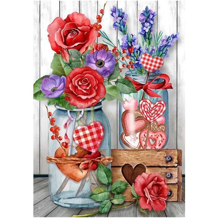 Kit Peinture Diamant 5D Complet - Motif Papillon 40x30 Cm Pour Décoration Murale DIY - Loisir Créatif Anti-stress - 3