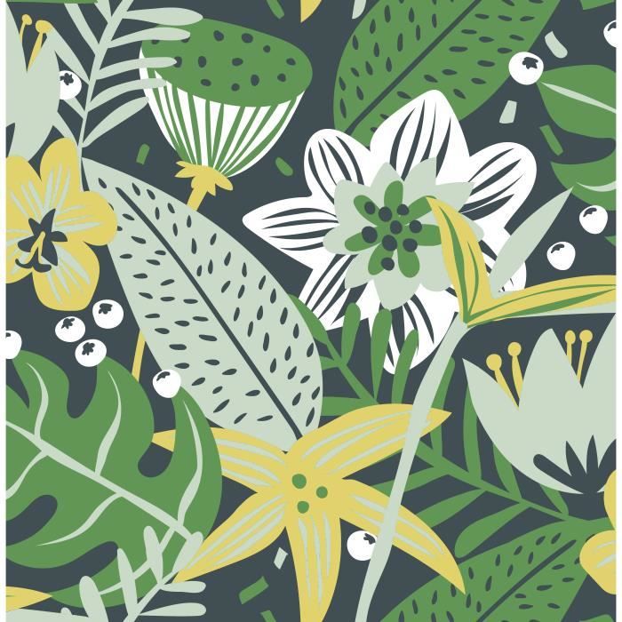 Gratuit Images Elle Papier Peint Intisse Tropical Fun Vert Jaune 10m X dernière par