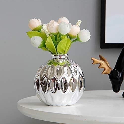 Petit Vase Céramique 9,5 Cm, Décoré Main, Multicolore, Fait Main