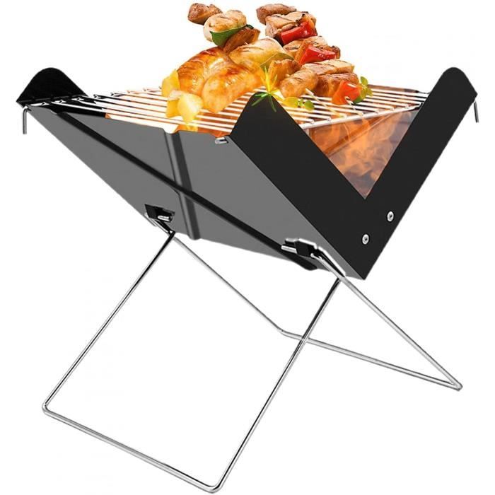 Barbecue Portable Petit Barbecue à Charbon de Table Domestique Pliable Barbecue Extérieur/Camping/Piquenique - Jardin