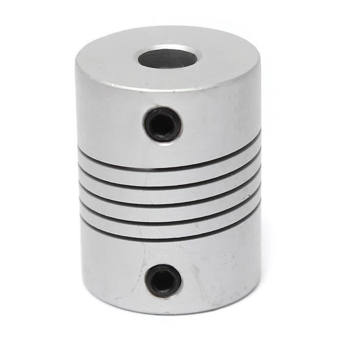 Accouplement Flexible D'arbre 6-12mm - Diamètre 30mm, Longueur 40mm - Aluminium + Polyuréthane - Pour CNC, Imprimante 3D