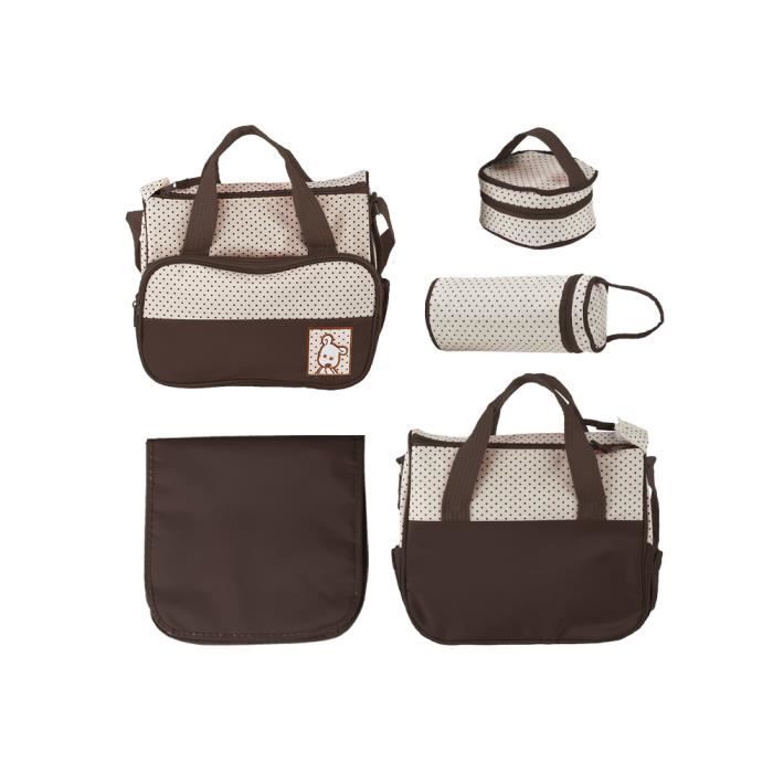 Brown Sac A Langer Pour Bebe Set De 5 Pieces Main Pour Voyage Achat Vente Sac Repas Bebe Cdiscount Brown Sac A Langer Pour Bebe Set De 5 Pieces Main Pour Voyage Achat Vente Sac Repas Bebe Cdiscount