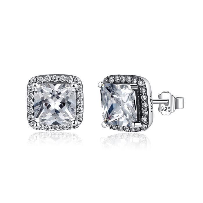 Boucle d'oreille ronde argent et Zircone - Bijoux Femmes/Boucles d'oreilles - Rêve d'argent