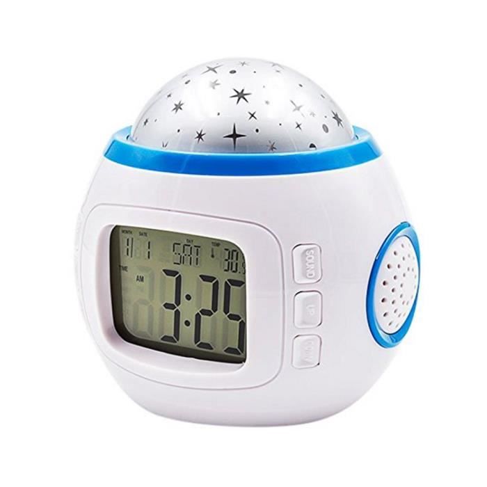 Ui1038 Led Reveil Numerique Calendrier Thermometre Projecteur Pour Enfant Chambre De Bebe Cdiscount Jeux Jouets