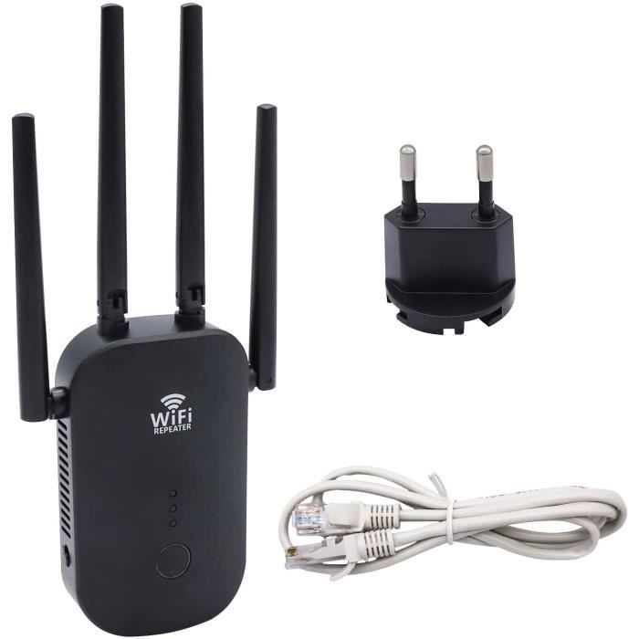 Extension WiFi 2,4 GHz et 5 GHz 1200 Mbps Dual Band WiFi Range Extender WiFi  Répéteur WiFi Extender Amplificateur de Signal pou A42 - Cdiscount  Informatique
