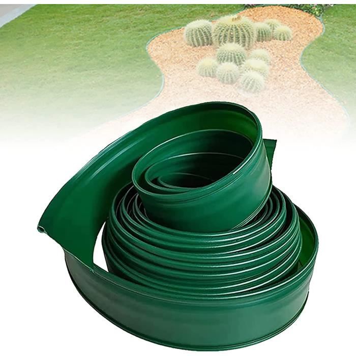 Zilimontt Bordure De Jardin Flexible 40 Cm - Clôture Pelouse Décorative Verte Pour Aménagement Extérieur