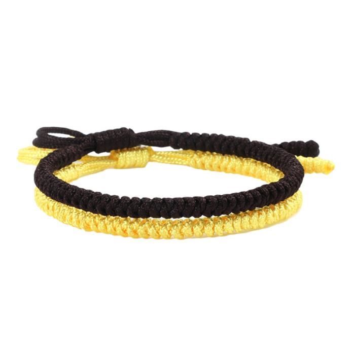 Lot De 6 Bracelets Ukrainiens Bleu Et Jaune - Tressés Réglables Pour Femmes Et Hommes