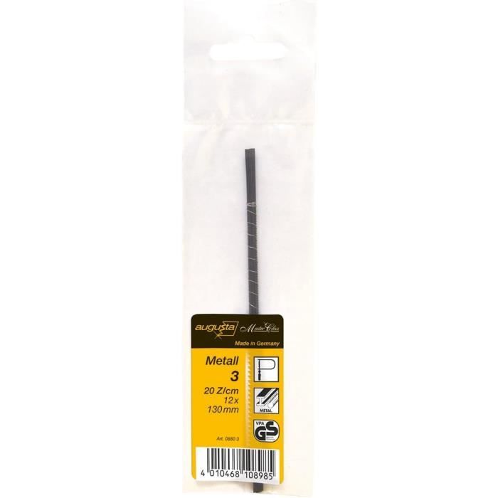 Lames De Scie à Chantourner Haute Qualité - 130 Mm, Pour Métal/bois/acier - Lot De 12 Pièces - Diamètre 0.7 à 1.35 Mm
