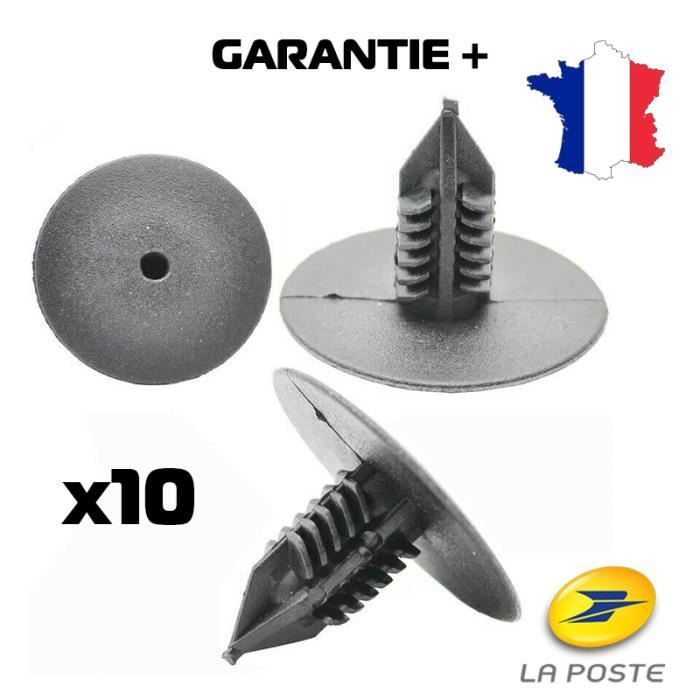 10 Clips Fixation Garniture Renault Pare-Boue Pare-Chocs Megane Clio Scénic